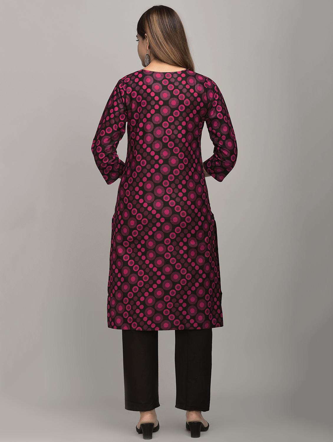 printed kurta pant set - 17635655 - Zoom Image - 3