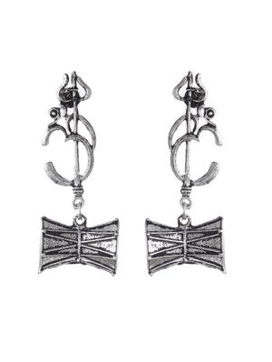 shiva shakti damru trishul earrings - 17635701 - Standard Image - 2
