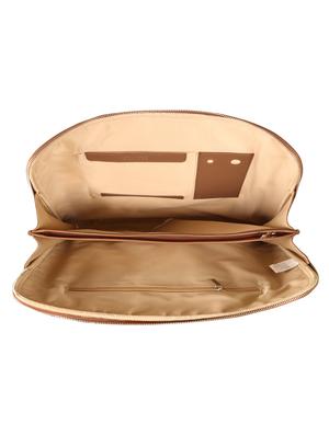 brown leatherette laptopbag - 17635709 - Standard Image - 3