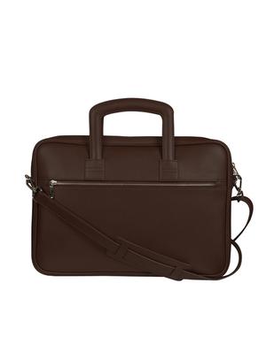 brown leatherette laptopbag - 17635762 - Standard Image - 2