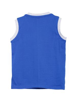blue printed vest - 17636173 - Standard Image - 2