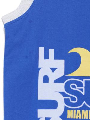 blue printed vest - 17636173 - Standard Image - 3