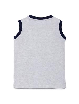 grey printed vest - 17636174 - Standard Image - 2