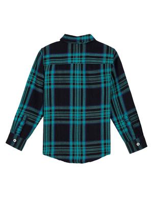 navy blue checks shirt - 17636184 - Standard Image - 2