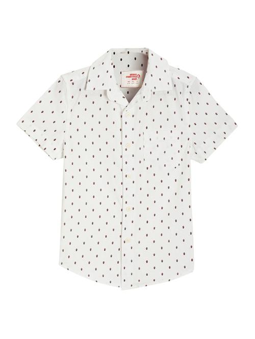 white printed t shirt - 17636187 - Standard Image - 1