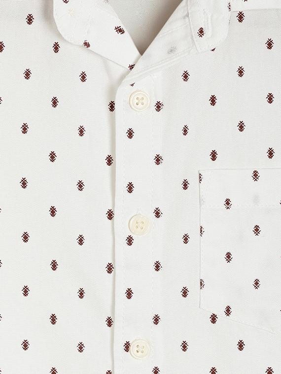 white printed t shirt - 17636187 - Zoom Image - 3