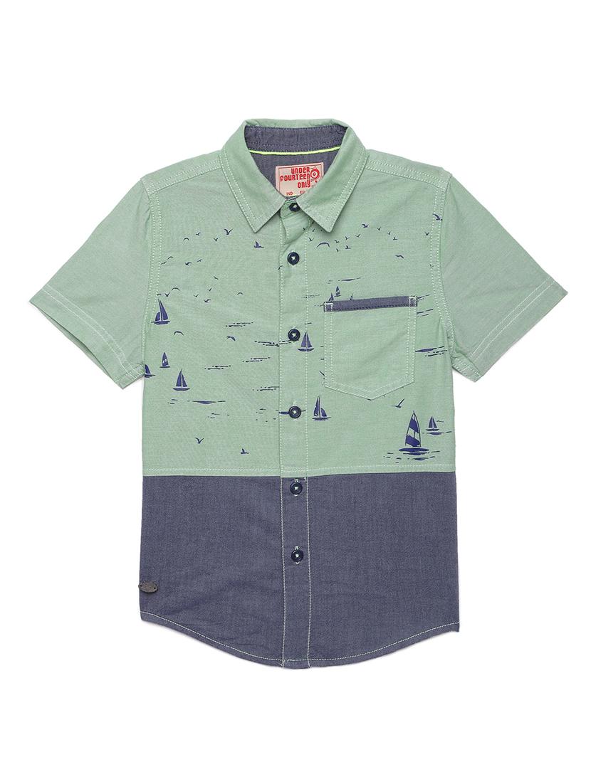 green printed t shirt - 17636197 - Zoom Image - 1