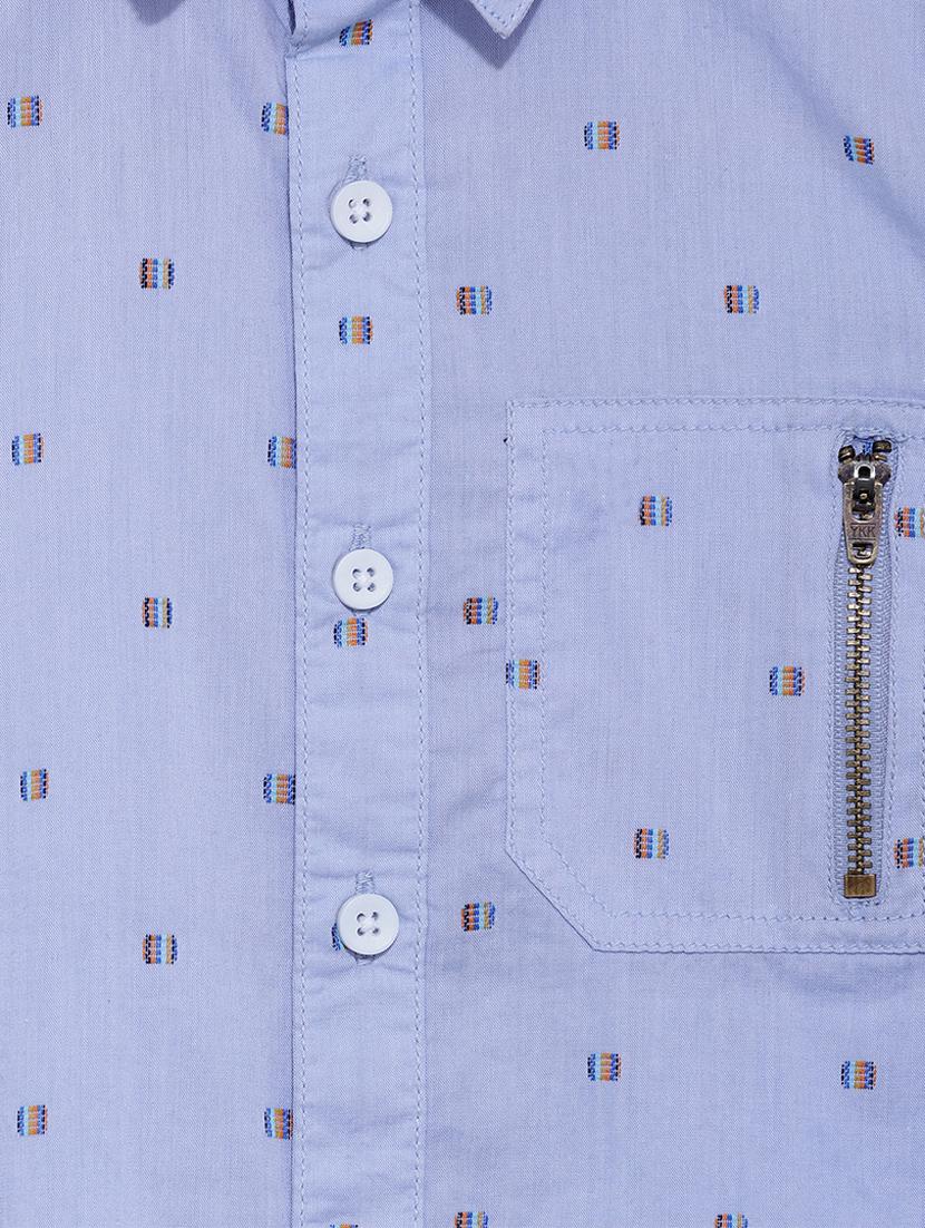 blue printed t shirt - 17636198 - Zoom Image - 3