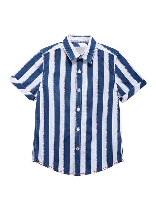 blue stripes t shirt - 17636201 - Standard Image - 1