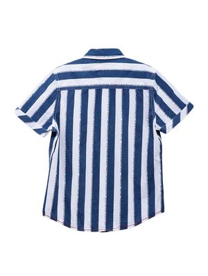 blue stripes t shirt - 17636201 - Standard Image - 2