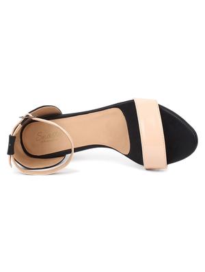 nude patent leather closed back sandals - 17636409 - Standard Image - 5