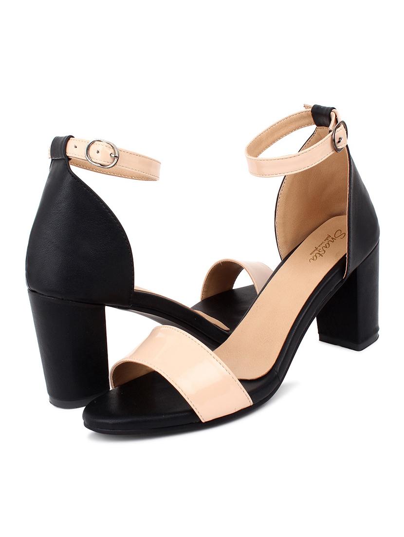 nude patent leather closed back sandals - 17636409 - Zoom Image - 3