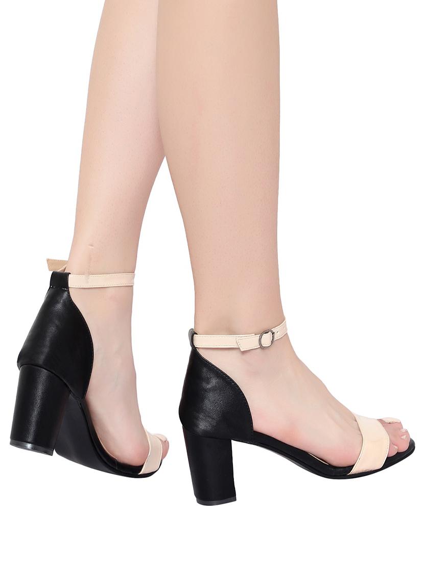 nude patent leather closed back sandals - 17636409 - Zoom Image - 8