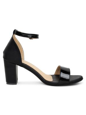 black patent leather closed back sandals - 17636410 - Standard Image - 2