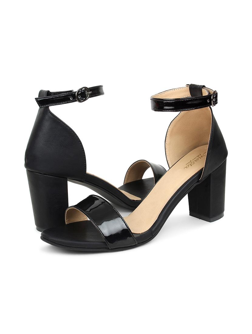 black patent leather closed back sandals - 17636410 - Zoom Image - 3