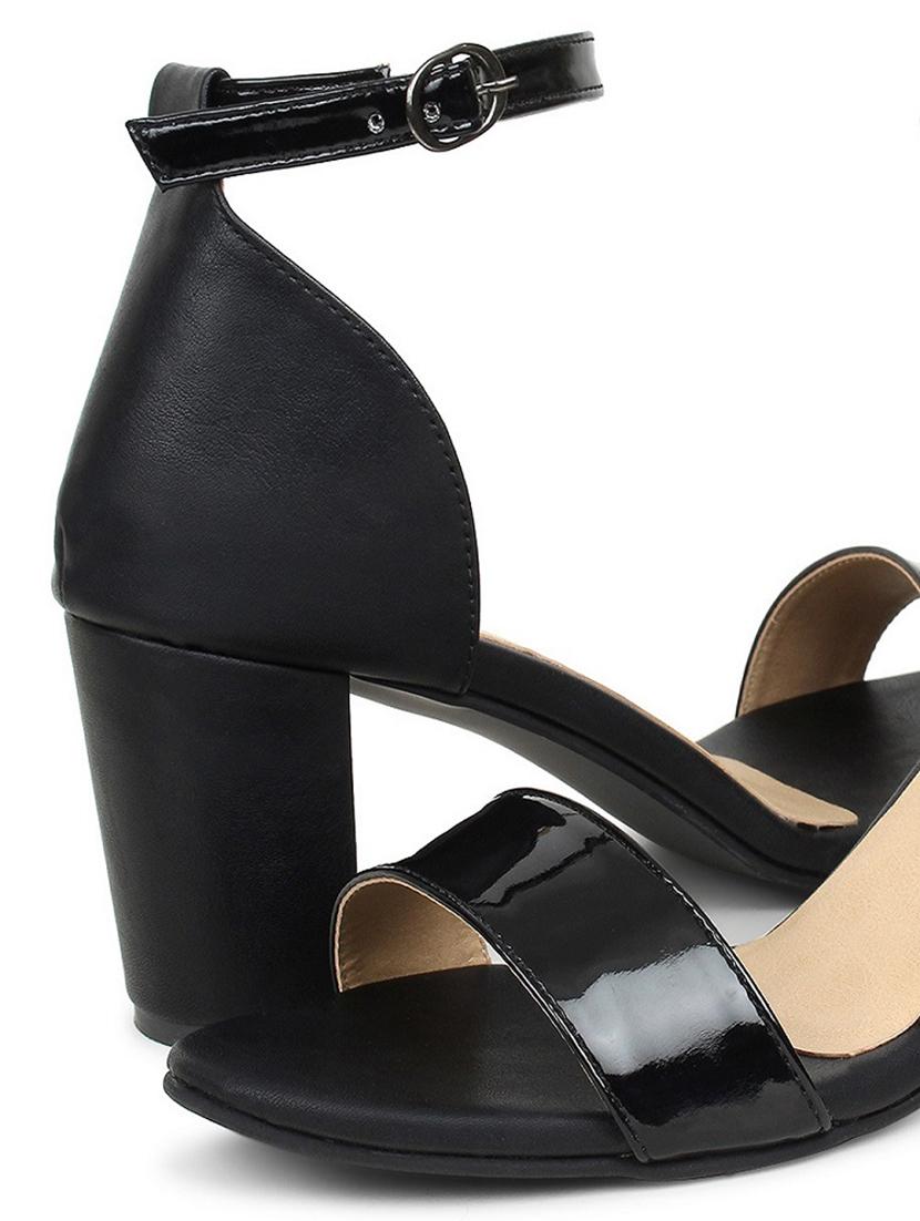 black patent leather closed back sandals - 17636410 - Zoom Image - 6