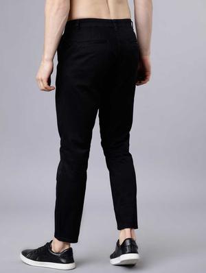 black solid formal trouser - 17636610 - Standard Image - 3
