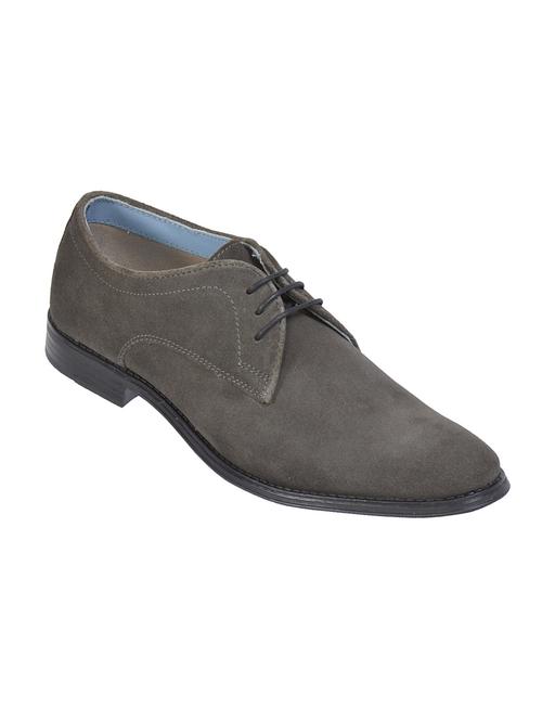 grey suede derbis shoes - 17636693 - Standard Image - 1