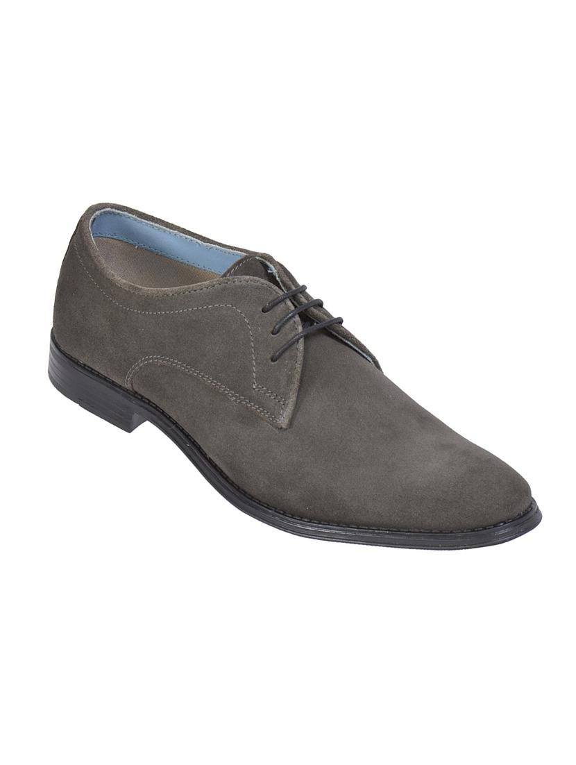 grey suede derbis shoes - 17636693 - Zoom Image - 1