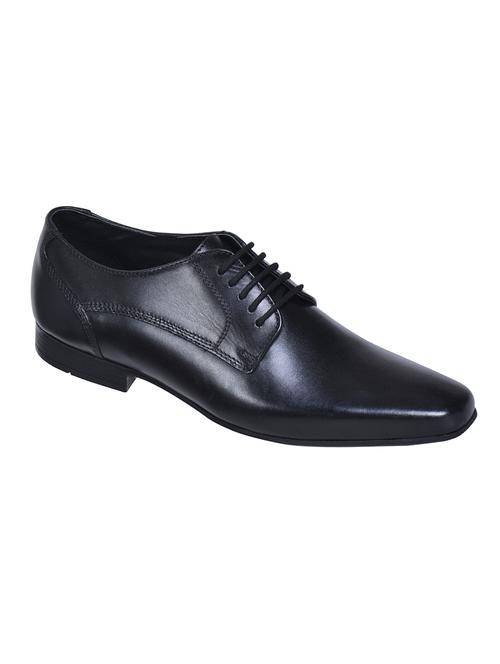 black leather lace up shoes - 17636704 - Standard Image - 1