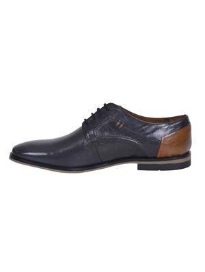 navy leather lace up shoes - 17636707 - Standard Image - 2