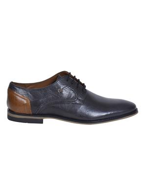 navy leather lace up shoes - 17636707 - Standard Image - 3