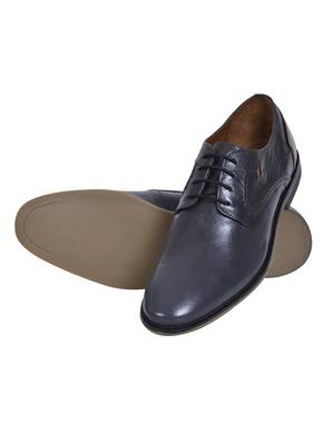 navy leather lace up shoes - 17636707 - Standard Image - 5