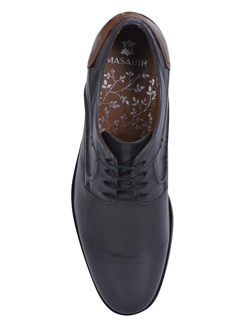 navy leather lace up shoes - 17636707 - Zoom Image - 6