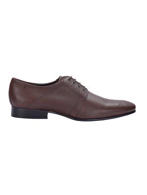 brown leather lace up shoes - 17636713 - Standard Image - 3