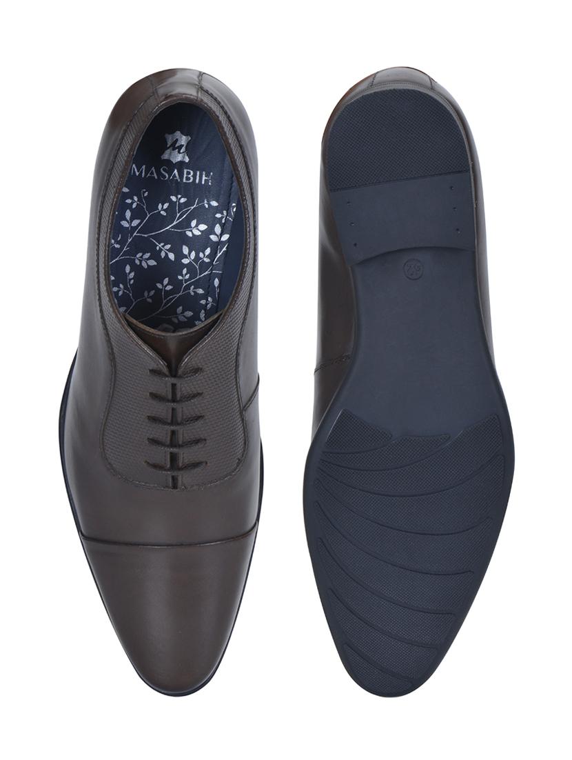 brown leather oxfords shoes - 17636719 - Zoom Image - 4