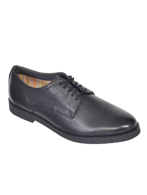 black leather lace up shoes - 17636720 - Standard Image - 1