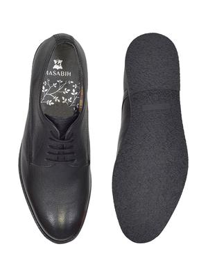 black leather lace up shoes - 17636720 - Standard Image - 4