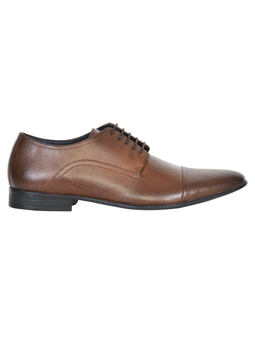 brown leather derbis shoes - 17636721 - Zoom Image - 2