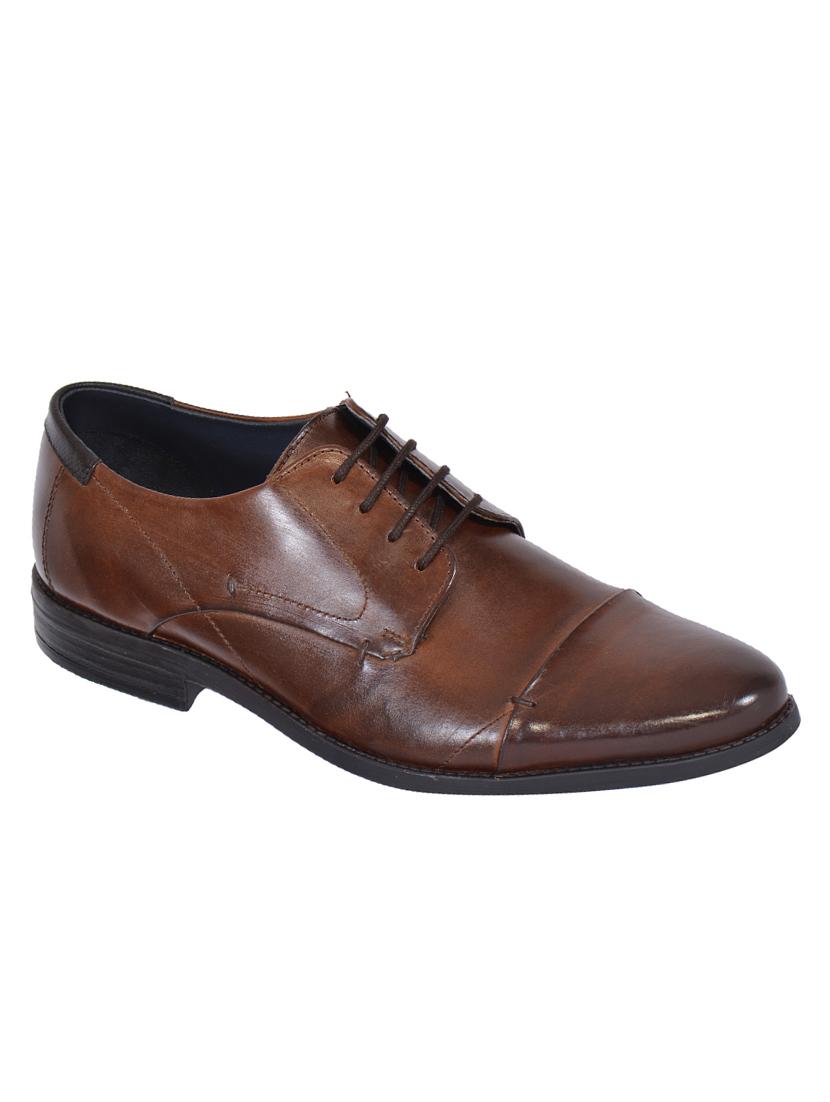 tan leather lace up shoes - 17636724 - Zoom Image - 1