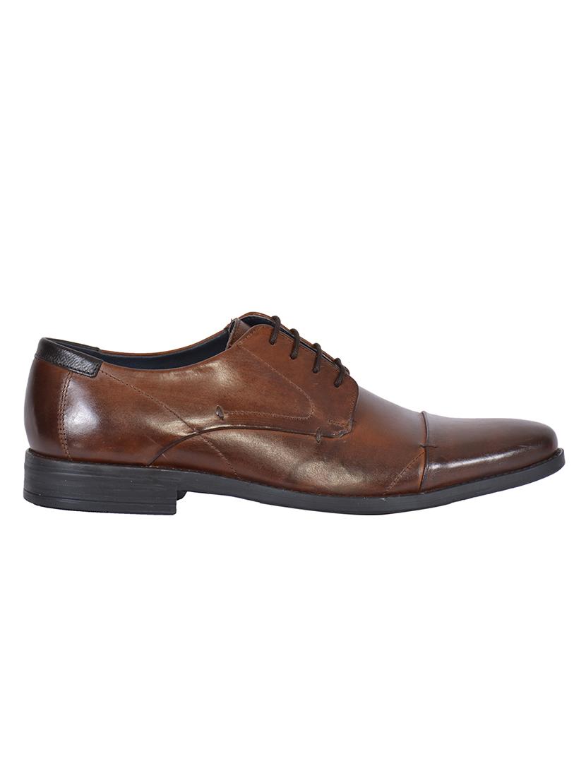 tan leather lace up shoes - 17636724 - Zoom Image - 2