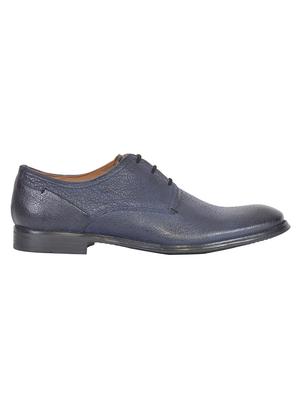 navy leather derbis shoes - 17636736 - Standard Image - 2