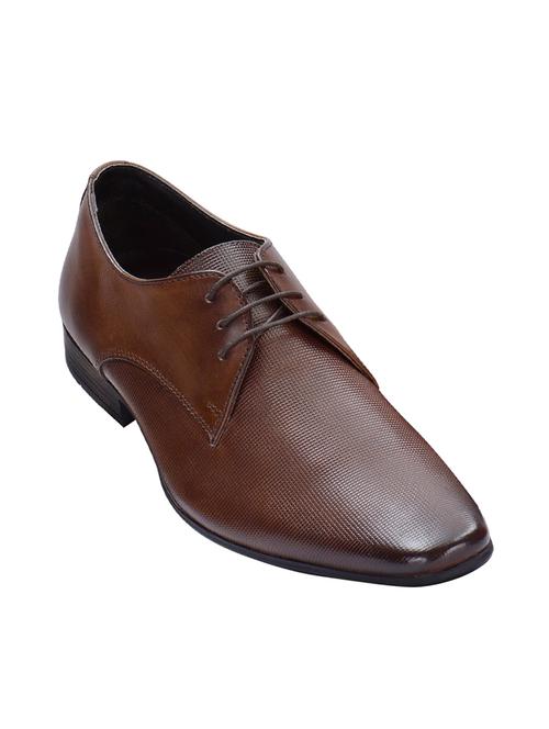 brown leather lace up shoes - 17636741 - Standard Image - 1