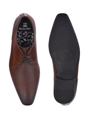 brown leather lace up shoes - 17636741 - Standard Image - 4