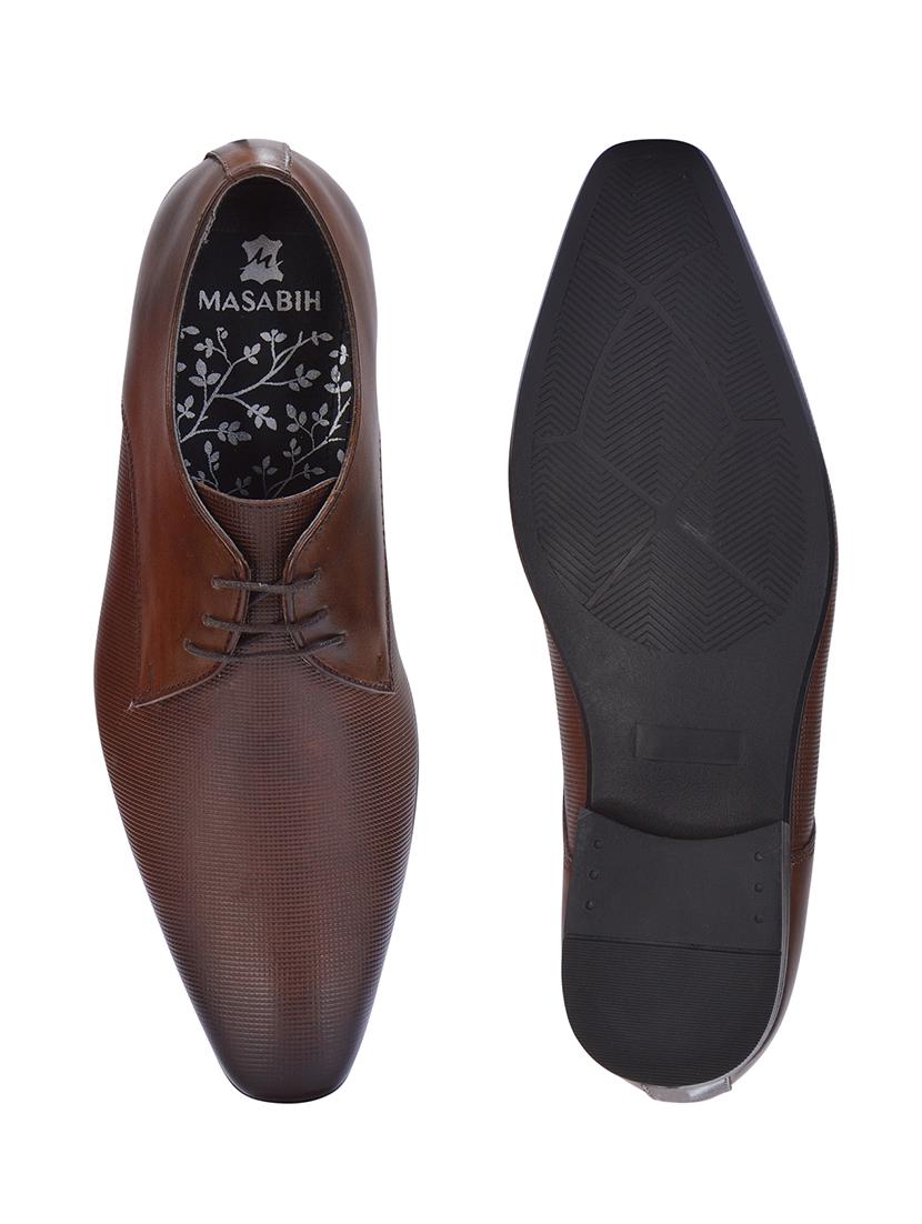 brown leather lace up shoes - 17636741 - Zoom Image - 4