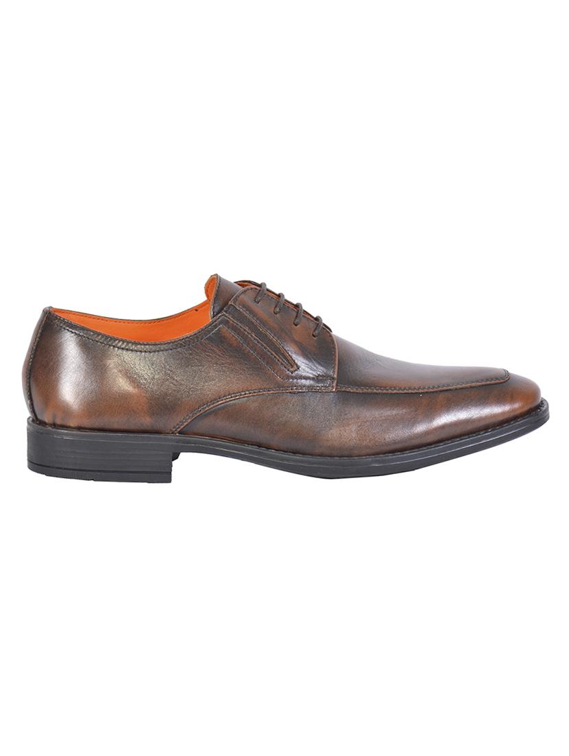brown leather lace up shoes - 17636747 - Zoom Image - 2