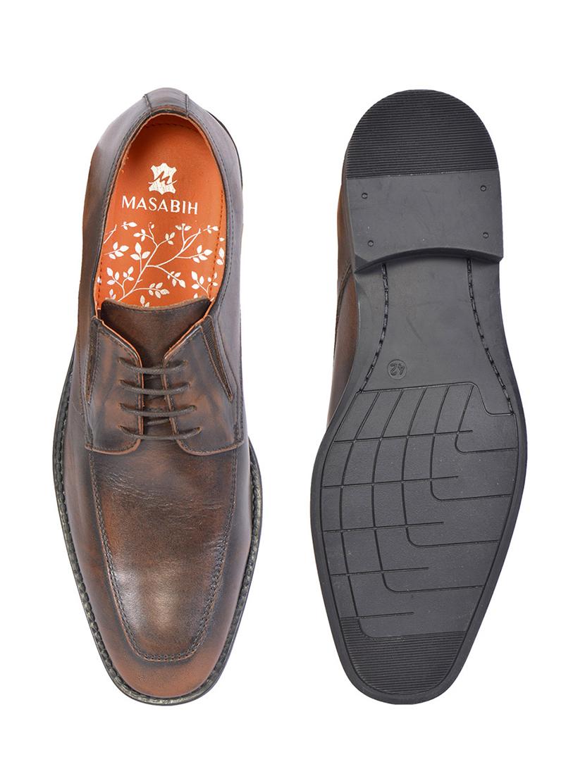 brown leather lace up shoes - 17636747 - Zoom Image - 4