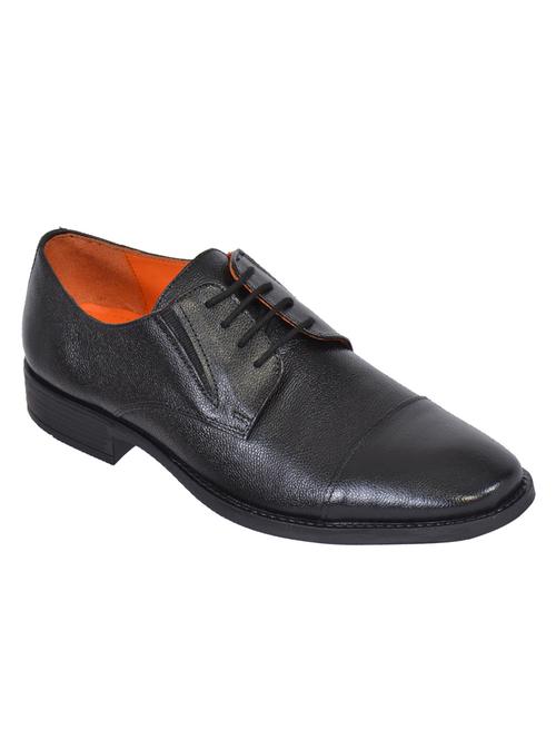 black leather derbis shoes - 17636749 - Standard Image - 1
