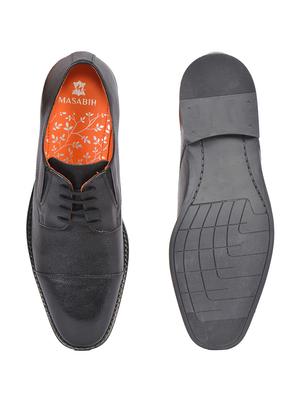 black leather derbis shoes - 17636749 - Standard Image - 4