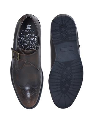 tan leather lace up shoes - 17636754 - Standard Image - 4