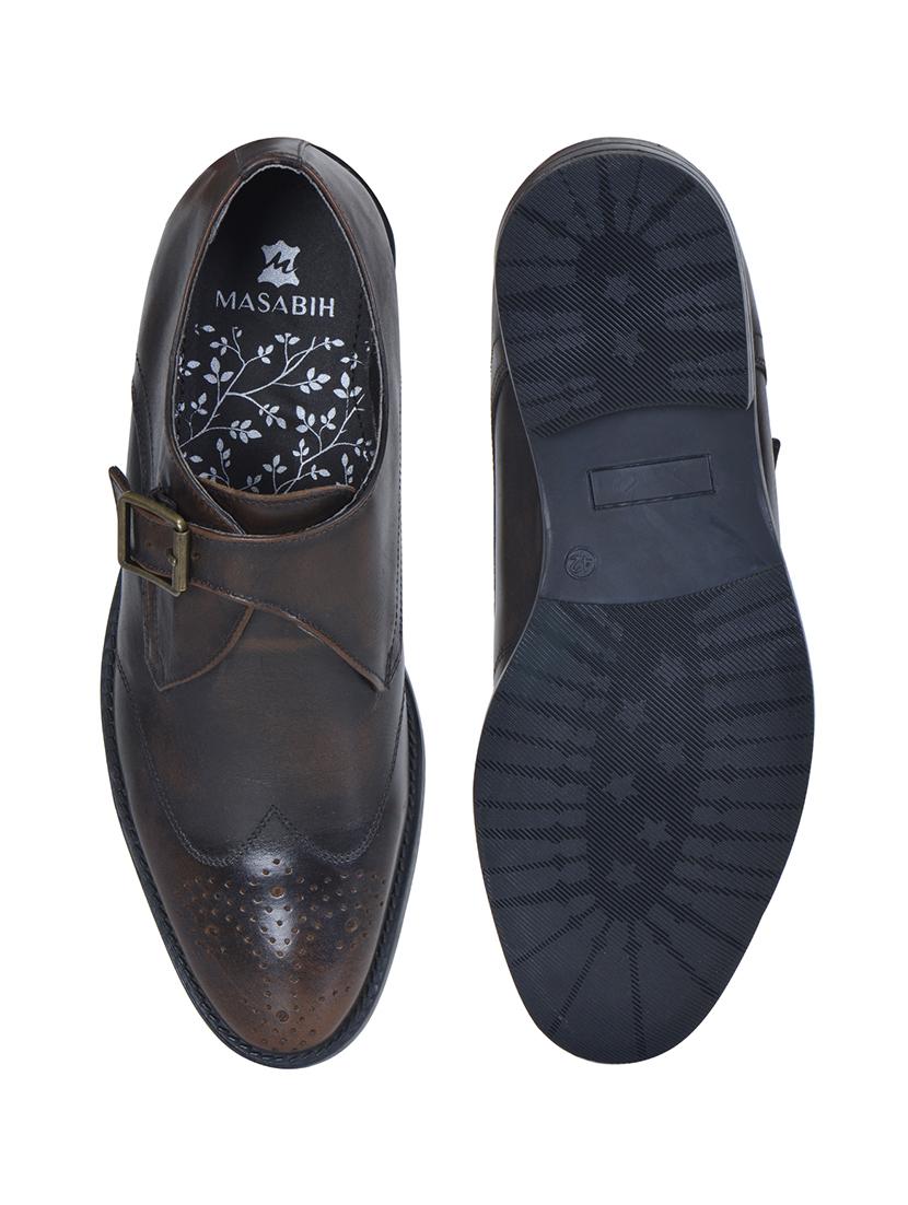 tan leather lace up shoes - 17636754 - Zoom Image - 4