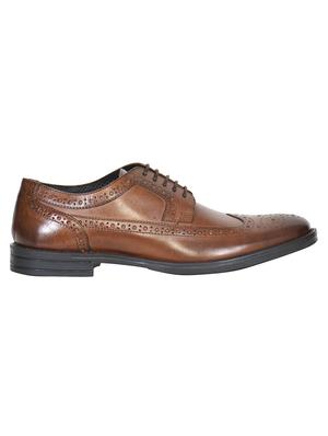 tan leather derbis shoes - 17636755 - Standard Image - 2