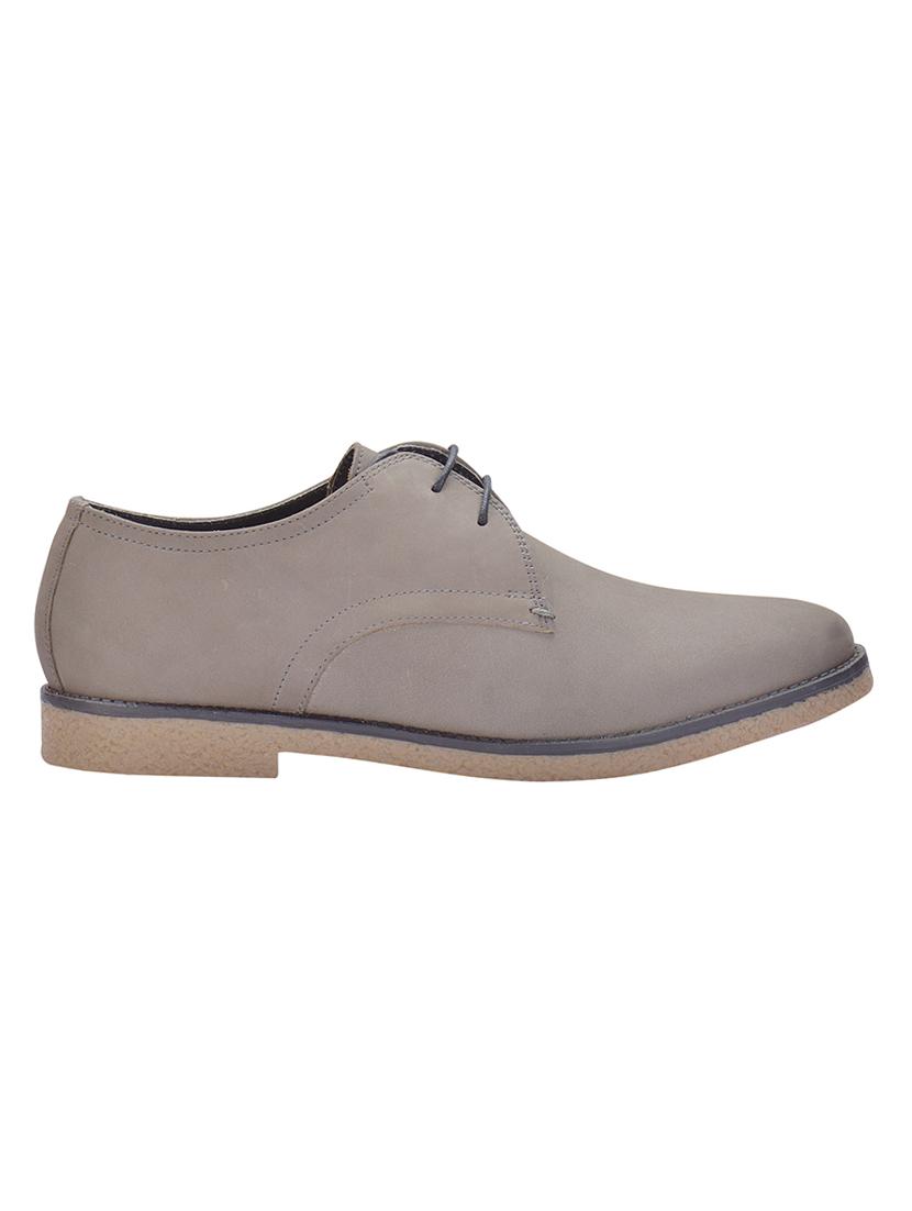 grey leather lace up shoes - 17636760 - Zoom Image - 2