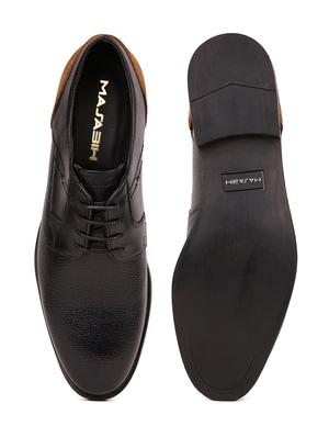 black leather derbis shoes - 17636761 - Standard Image - 4