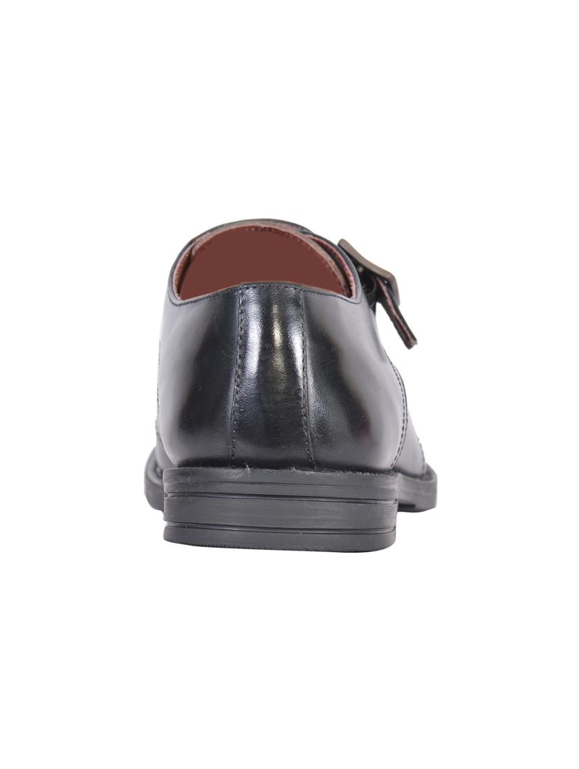 navy leather monkstraps shoes - 17636767 - Zoom Image - 3