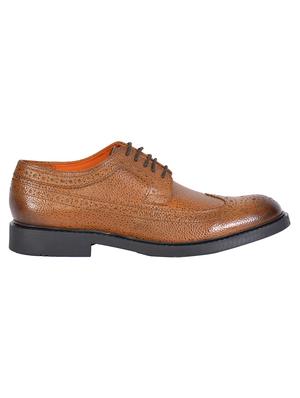 tan leather lace up shoes - 17636768 - Standard Image - 2